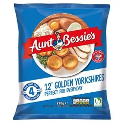 5800- Aunt Bessie's 12pk Golden Yorkshire Puddings 220g (12 Pack)
