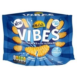3003-McCain Vibes Salt & Vinegar Hot Potato Snack 355g (6 Pack)