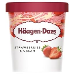 Haagen-Dazs Strawberries & Cream 460ml (8 Pack)