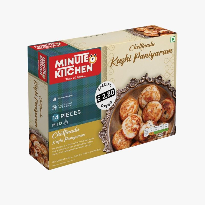 7202 - Minute Kitchen CHETTINADU KUZHI PANIYARAM 16x 350g