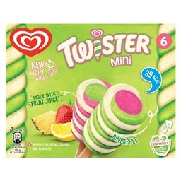 Twister Ice Lolly Mini Pineapple 6 x 50ml