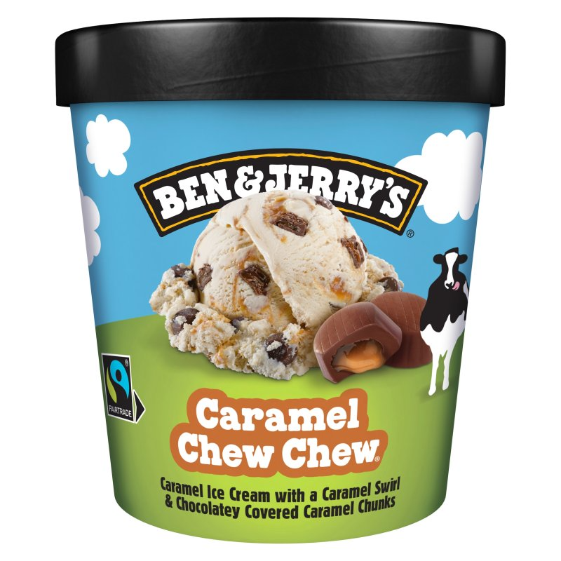 8001- Ben & Jerry's Caramel Chew-Chew Ice Cream 8x465ml