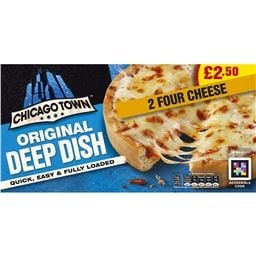 5204-Chicago Town 2 Deep Dish Four Cheese 286g (12 Pack) Price Marked £2.50