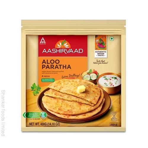 7006 - AASHIRVAAD ALOO PARATHA 24x400g RRP 1.79