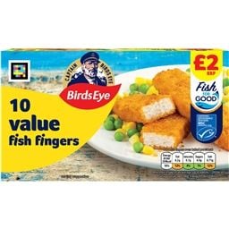 Birds Eye 10 Value Fish Fingers 250g (12 Pack) Price Marked £2.00