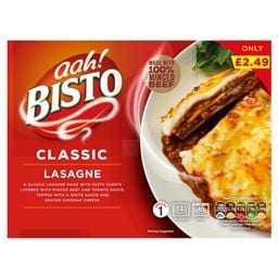 5302-Bisto Beef Lasagne-6 x 375g Price Marked 2.49
