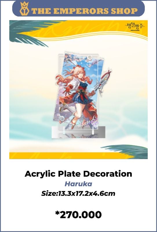 [KR-AK] Acrylic Plate Decoration