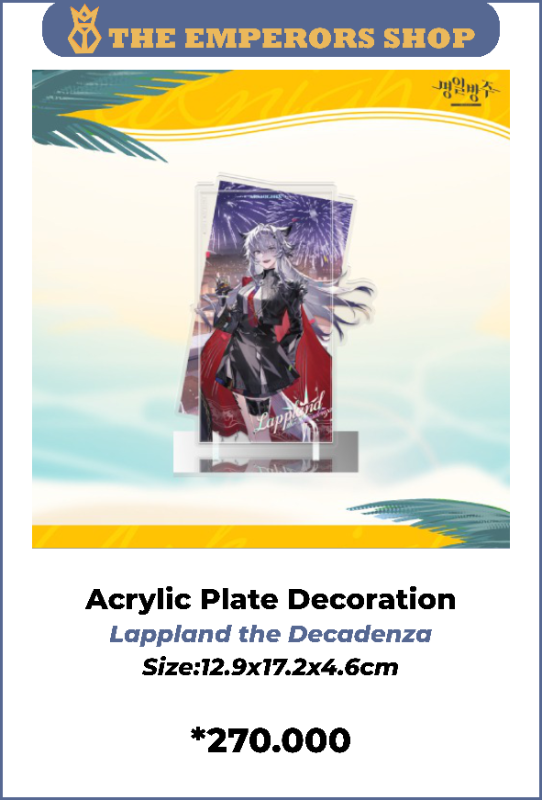 [KR-AK] Acrylic Plate Decoration