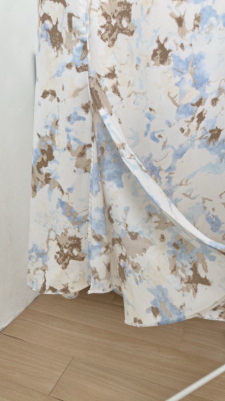 潑墨魚尾前後開叉裙