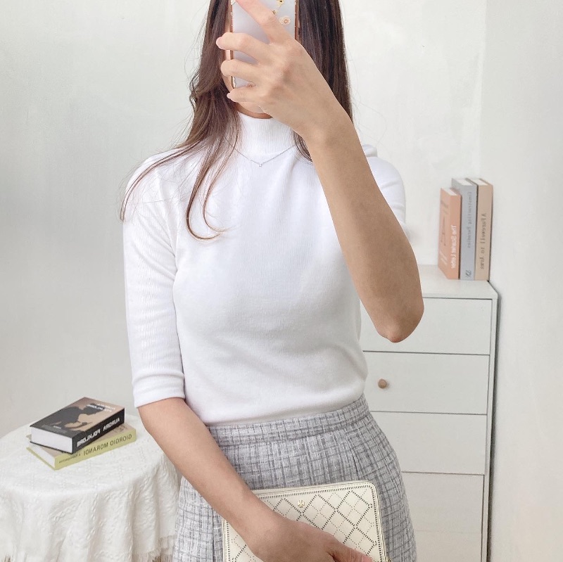 雲感輕柔樽領上衣