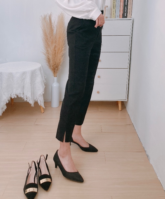 修腳側開叉西褲