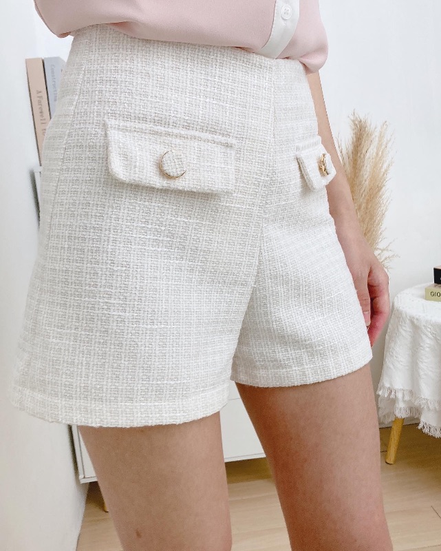 暗銀Tweed短褲