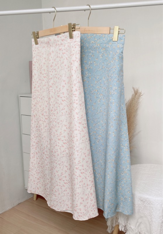 小清新野花中長裙