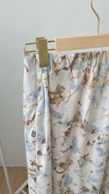 潑墨魚尾前後開叉裙