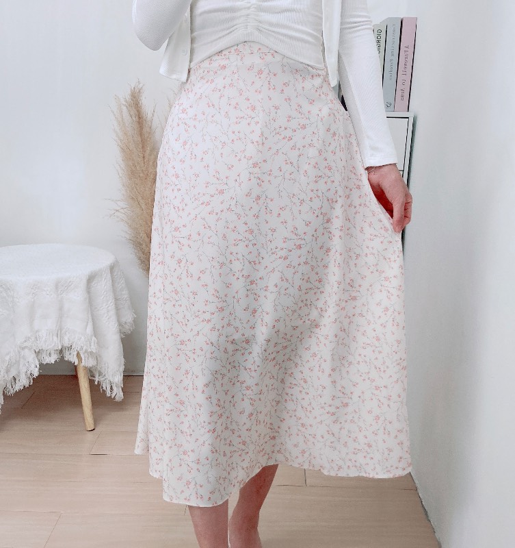 小清新野花中長裙