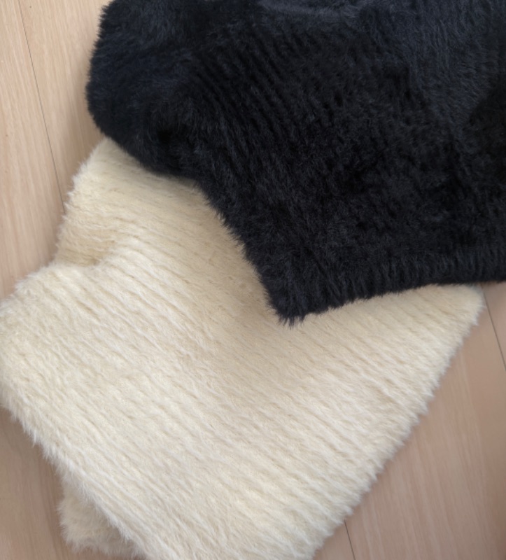 性感落肩軟毛連身裙