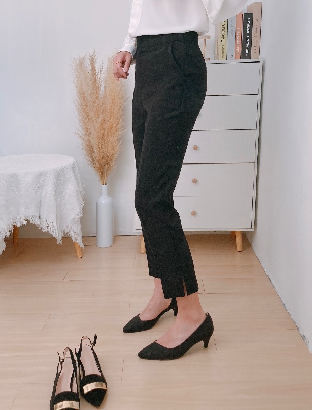 修腳側開叉西褲