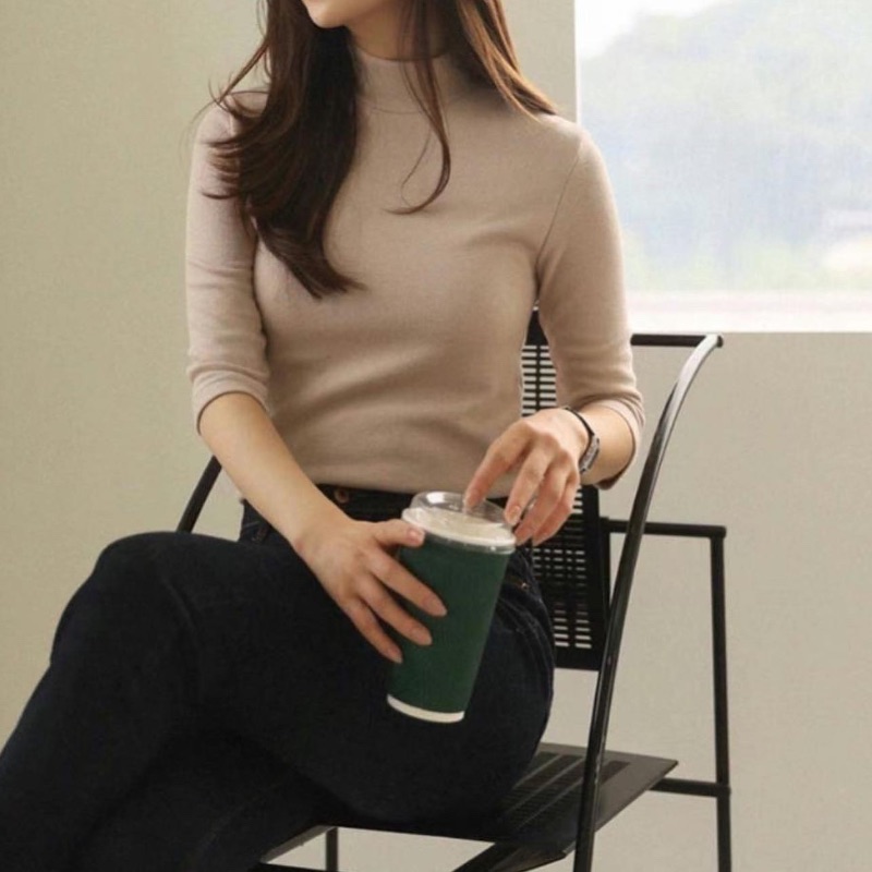 雲感輕柔樽領上衣