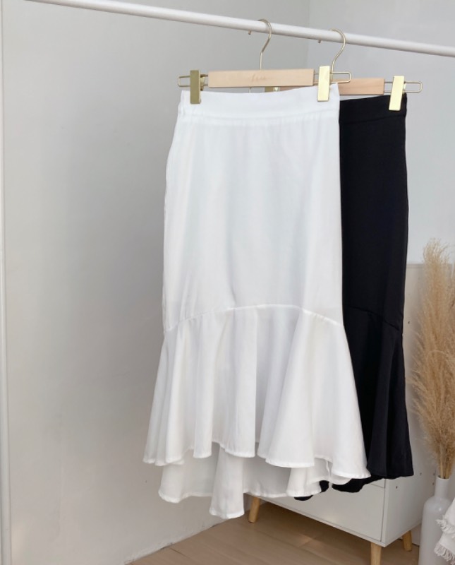 輕薄修身魚尾裙