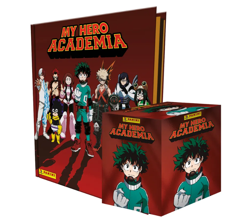 Colección My Hero Academia. Álbum pasta dura + Caja con 50 sobres
