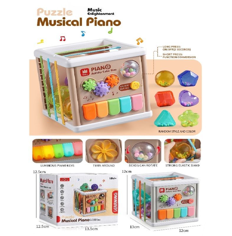 (8023B) B/O Piano W/Light And Music, W/Out 2*Aaa
