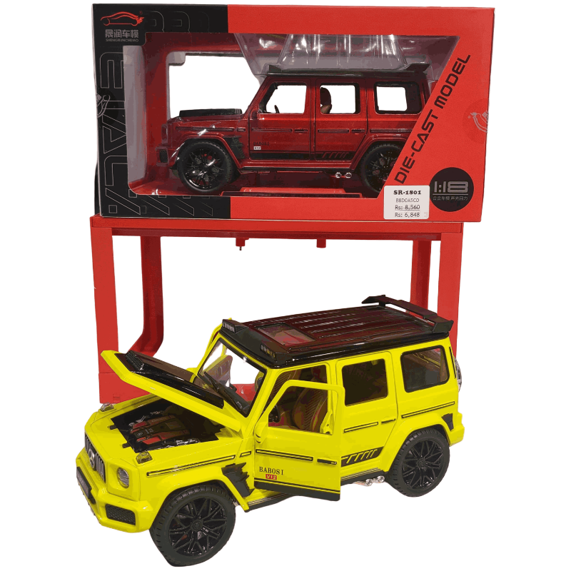 (SR-1801) 1:18 P/B Die Cast Car, Open Doors. W/Lig