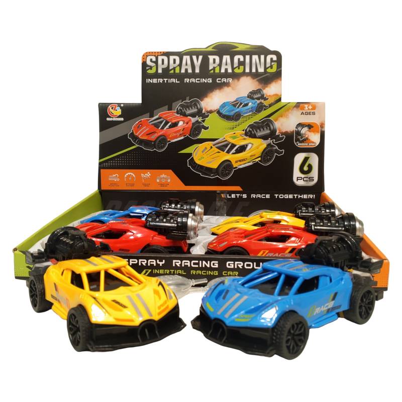 (1168) Friction Car With Smoke 12pcs Box