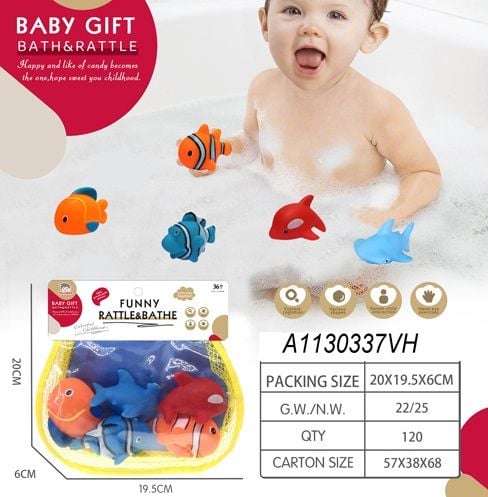 (BLS89-13) Bath Toys, Pvh