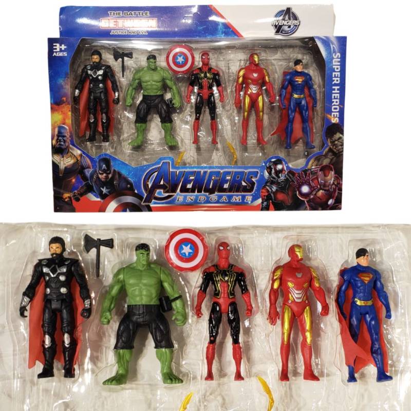 (3899-10) 11.5Cm Solid Body Avengers 10Pcs In W.Box ,Flat Pack
