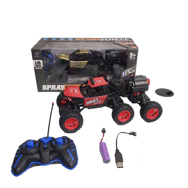 (299A) 6X6 Smoke Jeep R/C Car