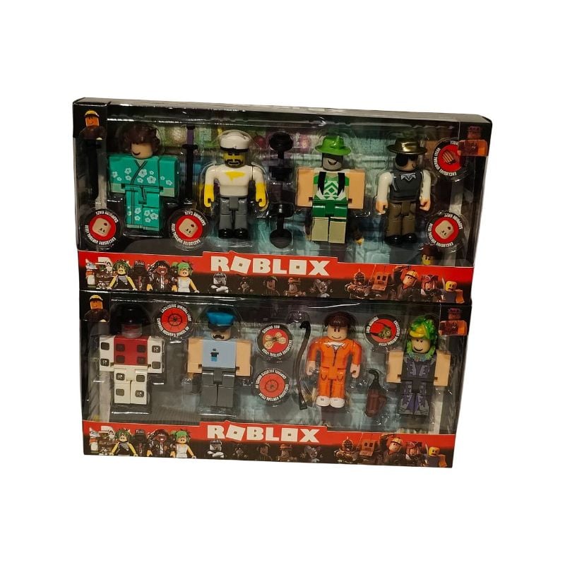 (8173-F) 8-9Cm Roblox Figure 4Pcs Set 5Asst W/B