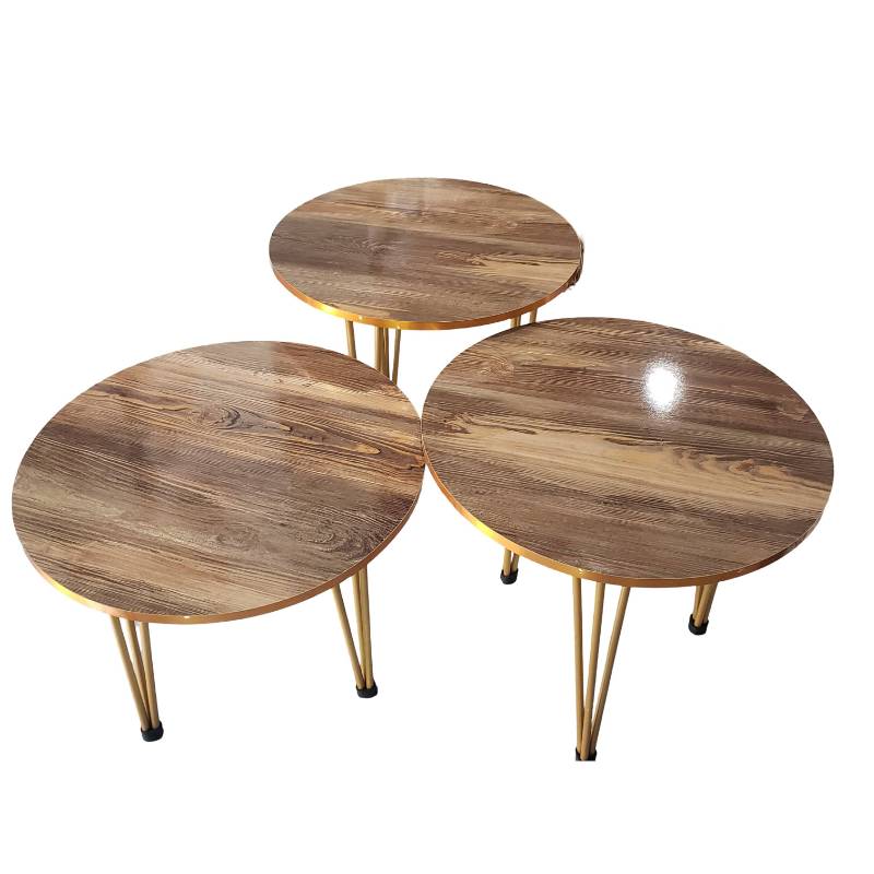 (TPM-656) Table 3pcs Set Circle New