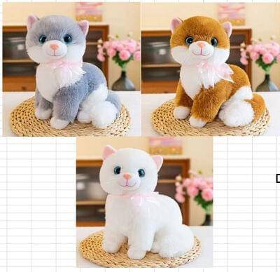 (SittingCat-35) Sitting Cat 3 Colors 35Cm Large