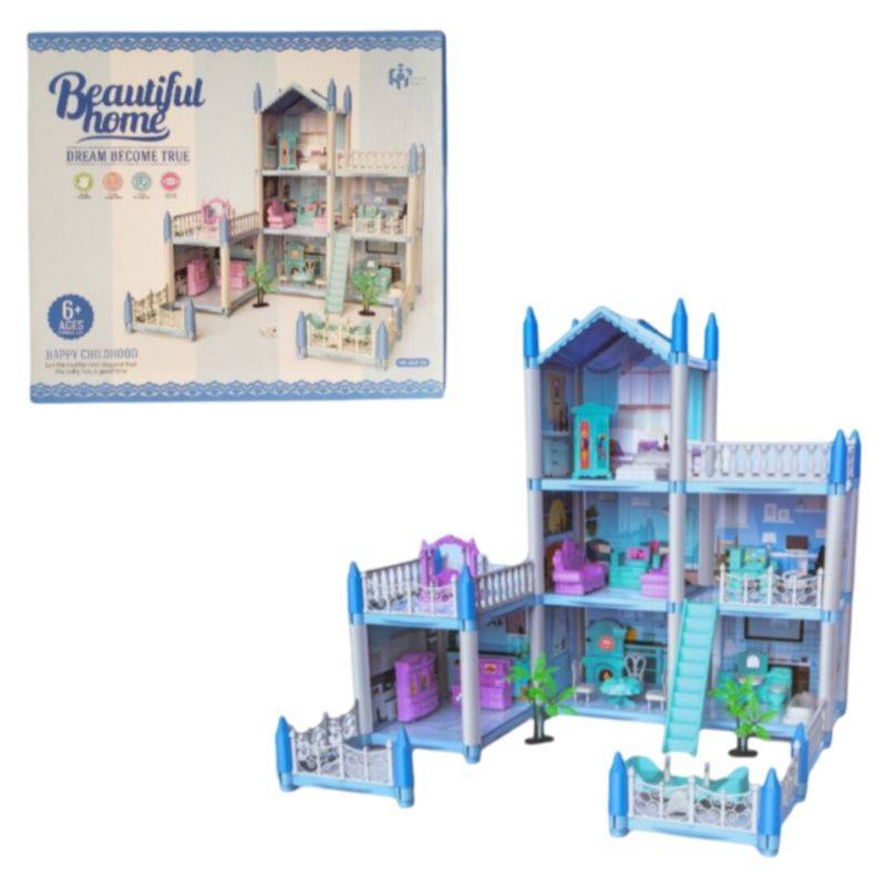 (862-06) Beautiful home Doll House Block Set