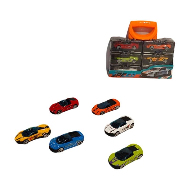 (838G-37) Metal Car 6 Pcs Set 838G-37