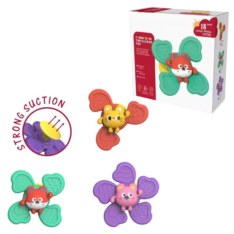 (668-76) Spinner 3Pcs/ Color Box