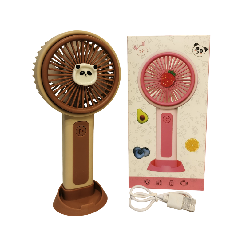 (ZB152B) Handheld Charging Fan 3Cls Mix W/Usb P.Bx