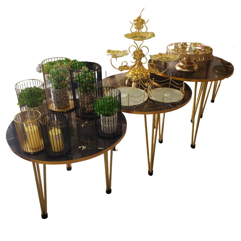 (TPM-656) Table 3pcs Set Circle New
