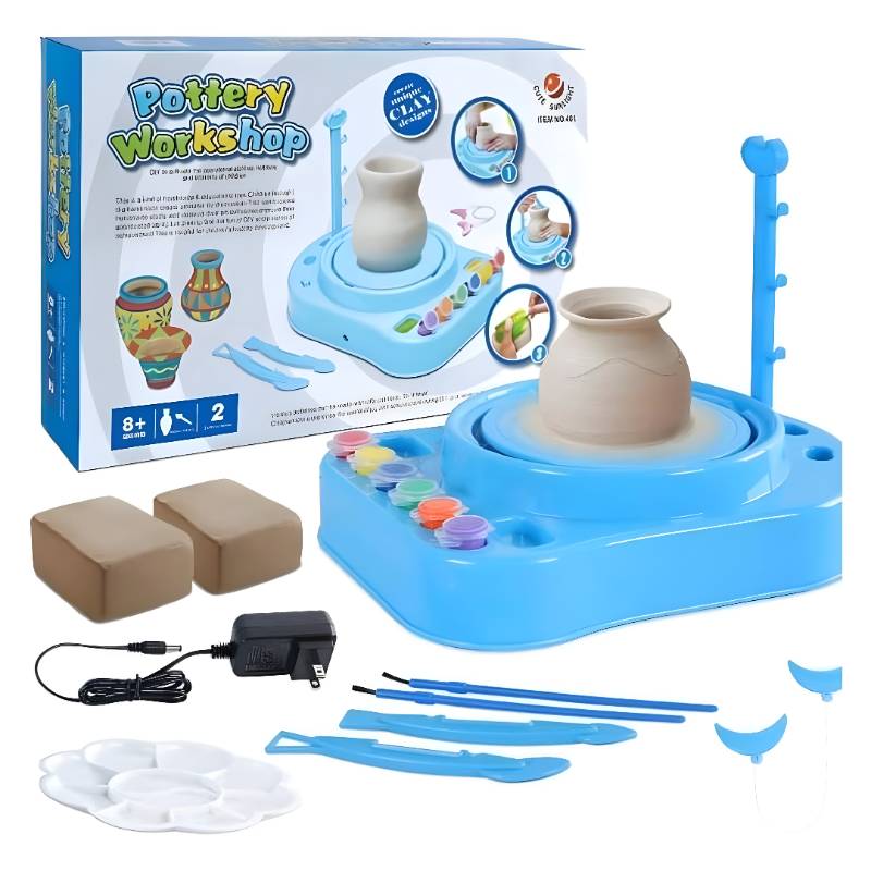 (401A) B O Pottery Workshop2 Color.W Clay W Adapter P.Bx
