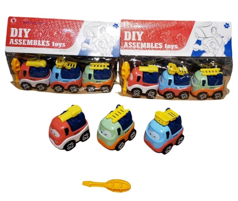 (203-3) Diy Truck,3Pcs/Pvch