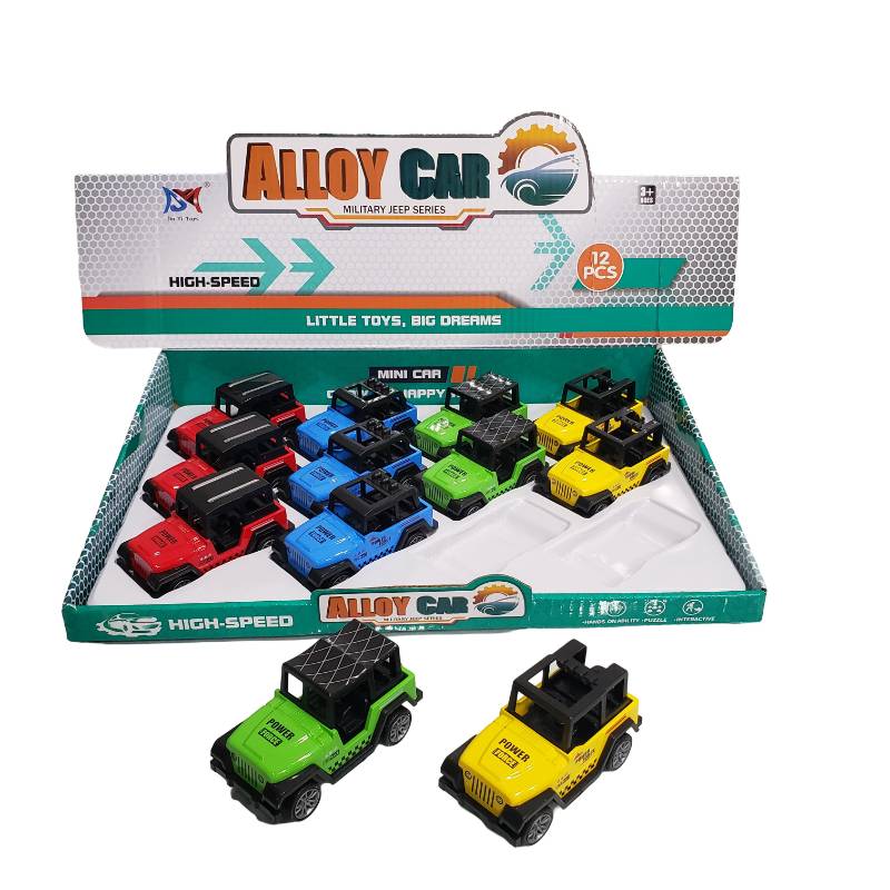 (CA-6) Jeep Diecast Box of 12