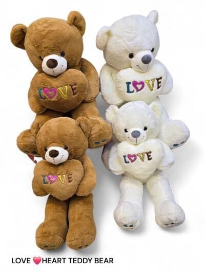 (LoveBear-80cm) Love Heart Bear 80Cm 2.8Ft))