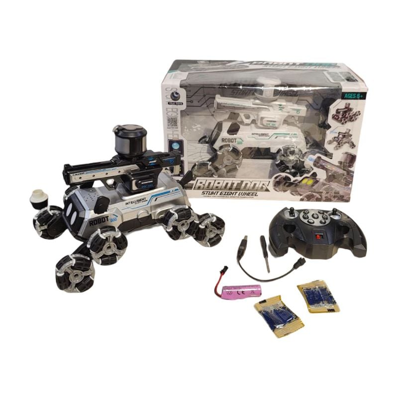 (YL-115) R/C Robot Dog Stunt Car With 8Wheels/Bat