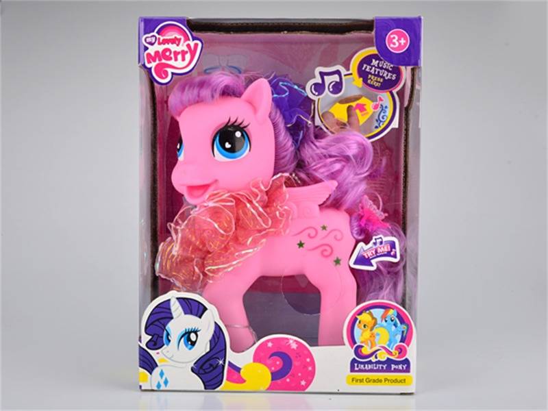 (88134) Horse W/Light&Music W/Cell W.Bx Fp