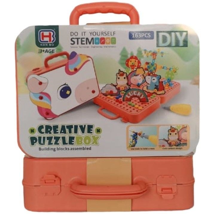 (9972A) Creative Puzzle Box, W/O Electric Drill,