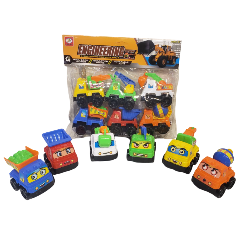 (399-97A4) Pull Abck Car Set