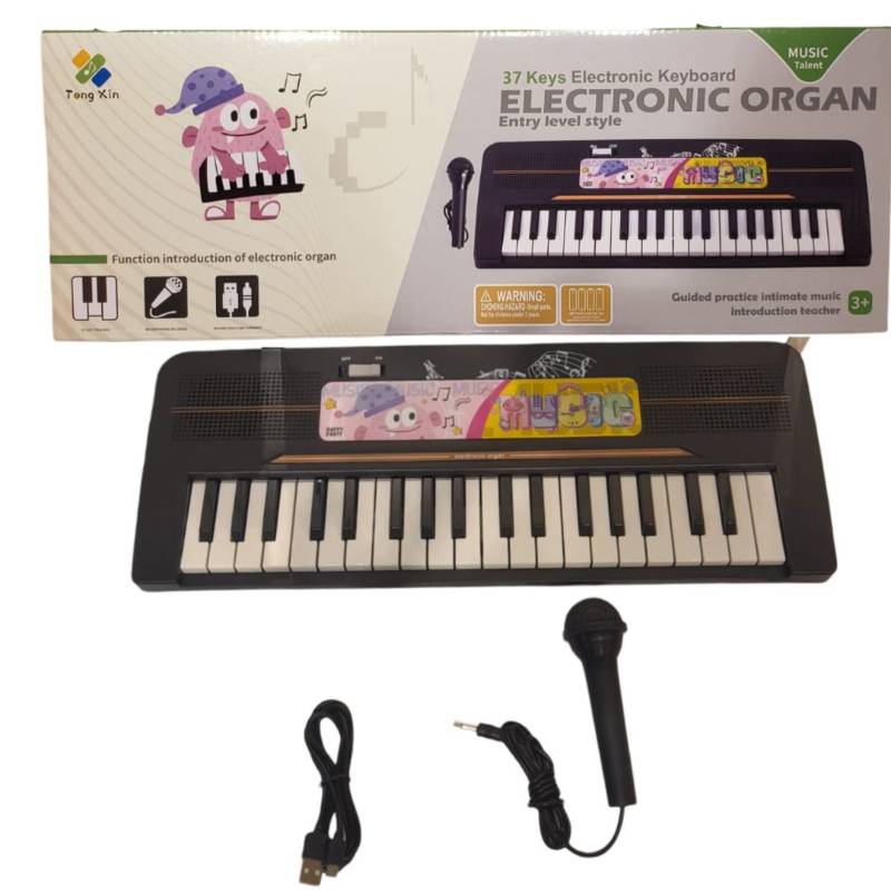 (TX-376) 37 Keys Electronic Organ W Mic Music&Usb P.Bx