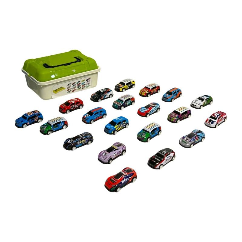 (1122-11B) 6.8 Cm Metal Car, Multi Asst Mix, 20 Pcs