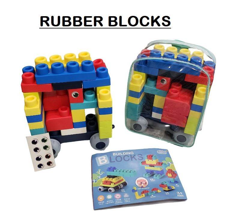 (XM3021-A40) Safe Rubber Blocks 40 Pcs