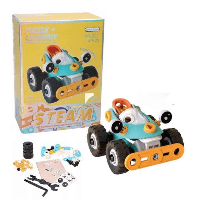 (121-1) Diy Soft Block Car,P.Bx Flat Pack